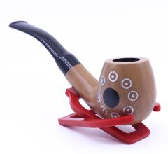 Dapper Gül Ağacı Gövde 9mm Filtreli Gemici Pipo