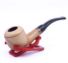 Dapper Zeytin Ağacı Gövde 9mm Filtreli Kırmadamak Pipo