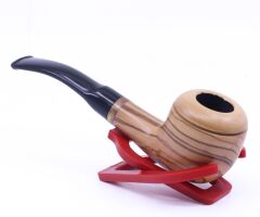 Dapper Zeytin Ağacı Gövde 9mm Filtreli Kırmadamak Pipo