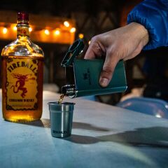 Stanley Klasik Paslanmaz Çelik Cep Matarası 0,23 Lt - Hammertone Green