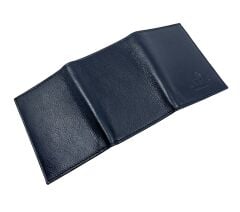 Kayader Collection %100 Hakiki Deri Dikey Katlanır Erkek Cüzdan & Kartlık – Şeffaf Kimlik / Ehliyet Pencereli Cüzdan Siyah