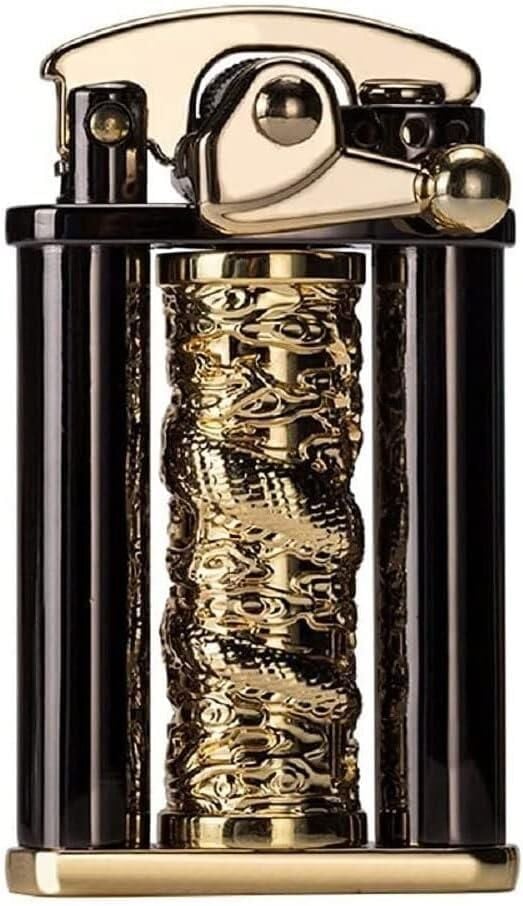 Silvio Monetti Ejder Dizayn Döner Mekanizmalı Benzinli Çakmak