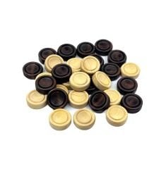 Şimşir Ağacı El İşçiliği Tavla Pulu Seti 2 cm