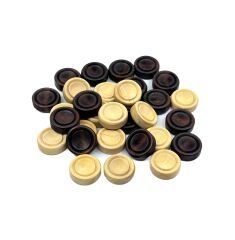 Şimşir Ağacı El İşçiliği Tavla Pulu Seti 2 cm