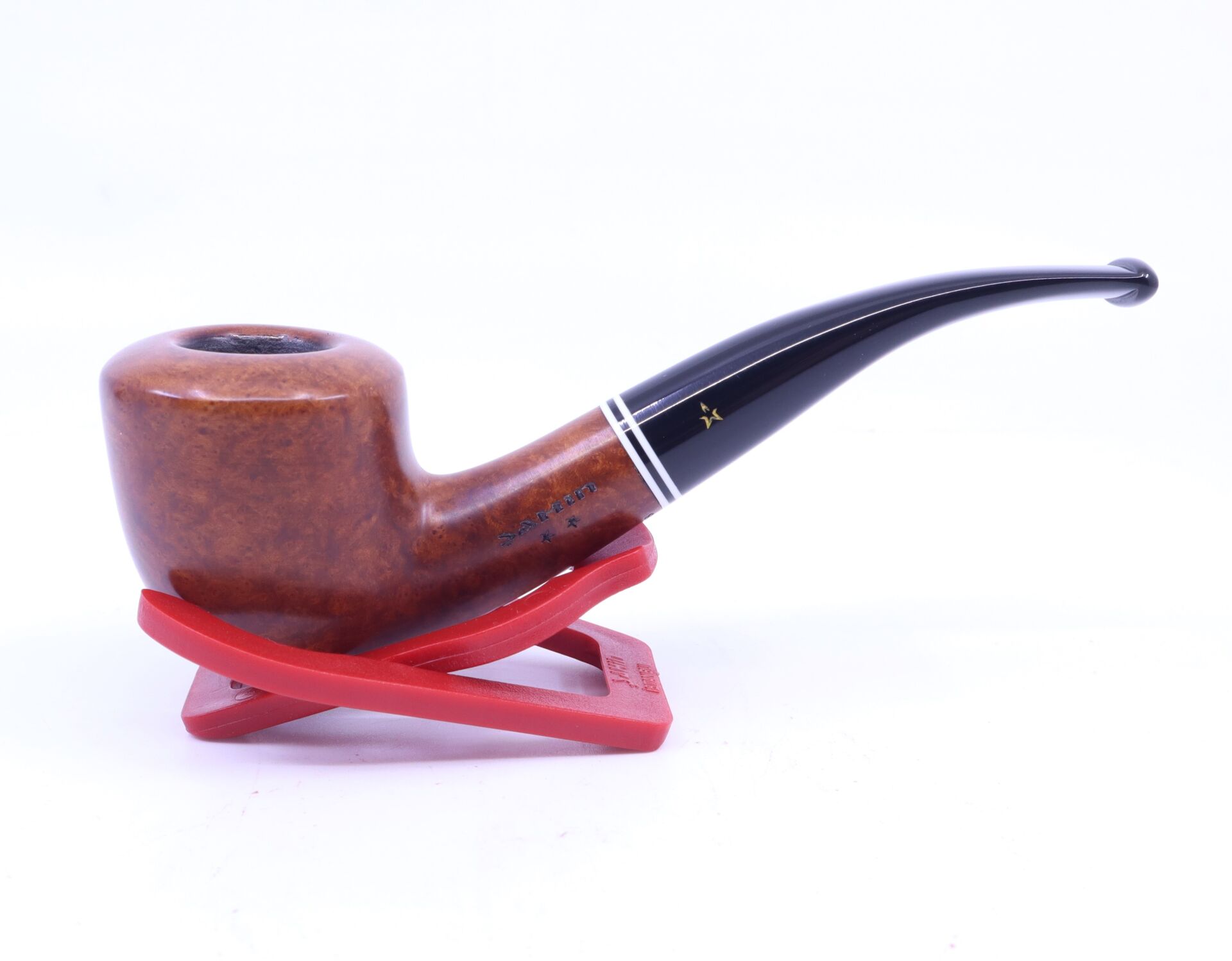 Şahin Sarı Yıldız Bent Dublin 9mm Filtreli Akrilik Saplı Pipo 237178-419 Model 2
