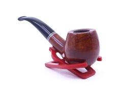 Şahin Sarı Yıldız Bent Apple 9mm Filtreli Akrilik Saplı Pipo 237139-320