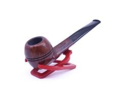 Şahin Kırmızı Yıldız Bulldog 9mm Filtreli Siyah Saplı Pipo