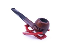 Şahin Kırmızı Yıldız Bulldog 9mm Filtreli Siyah Saplı Pipo