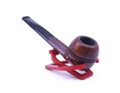 Şahin Kırmızı Yıldız Bulldog 9mm Filtreli Siyah Saplı Pipo