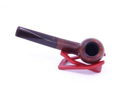 Şahin Kırmızı Yıldız Bulldog 9mm Filtreli Kahverengi Saplı Pipo