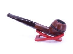 Şahin Kırmızı Yıldız Bulldog 9mm Filtreli Kahverengi Saplı Pipo