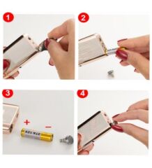 Silvio Monetti Elektronik İndüksiyon Ateşlemeli Puro Çakmağı Siyah Renk