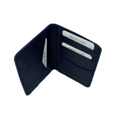 Bons Deri Hakiki Deri Kartlık, Minimalist Unisex Cüzdan ve Kredi Kartlık Modeli - Lacivert