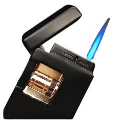 Silvio Monetti Siyah Elektronik İndüksiyon Ateşlemeli Puro Çakmağı