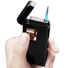 Silvio Monetti Siyah Elektronik İndüksiyon Ateşlemeli Puro Çakmağı