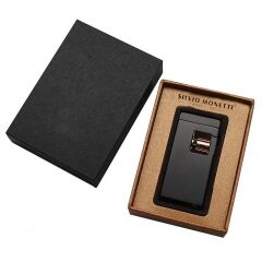 Silvio Monetti Siyah Elektronik İndüksiyon Ateşlemeli Puro Çakmağı