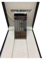 Silvio Monetti Parlak Krom Lüks Çakmak