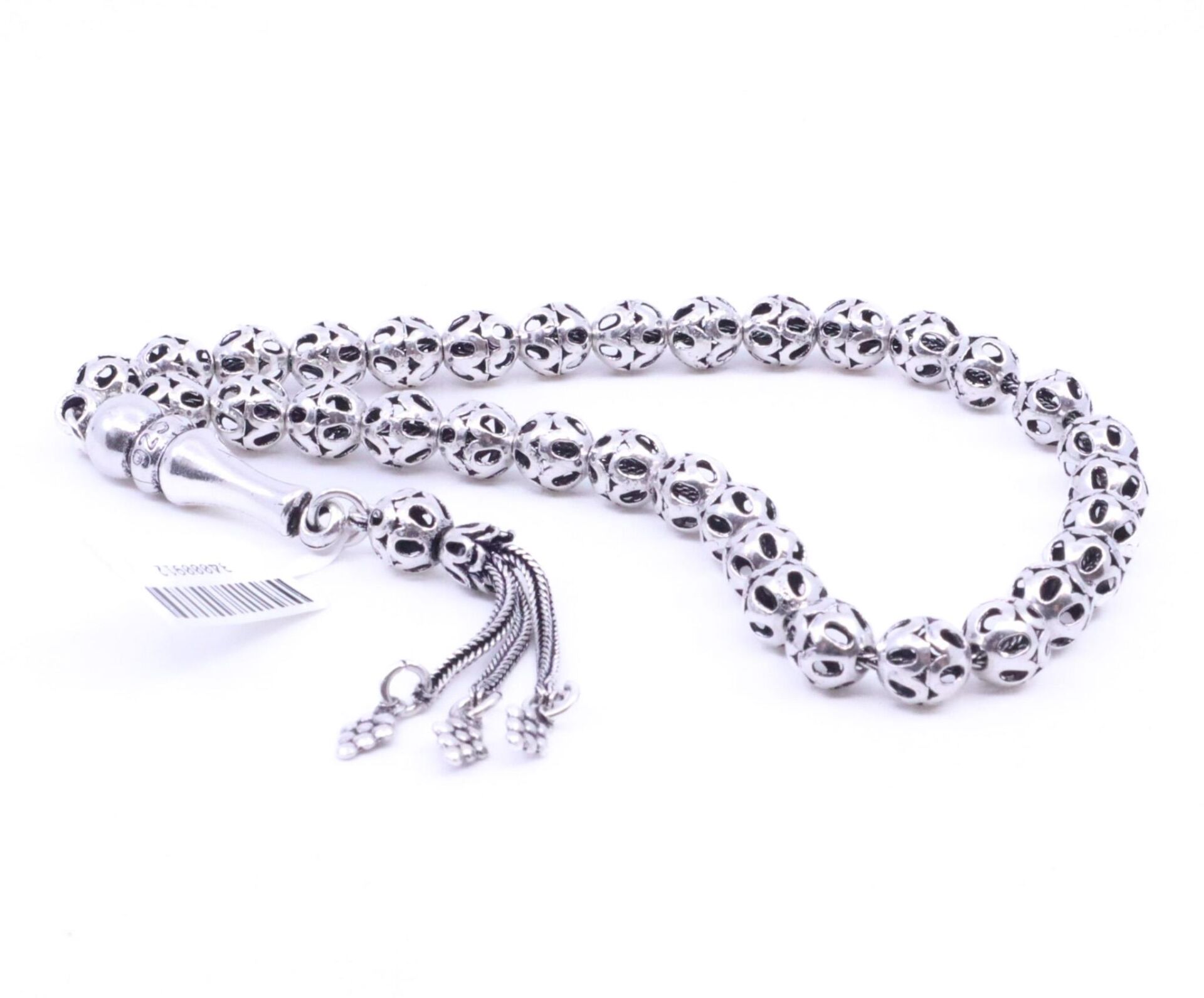 Küre Model 925 Ayar Gümüş Tesbih