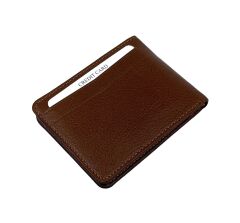 Bons Hakiki Deri Erkek Cüzdan - Minimalist Kartlık ve Cüzdan - Kahverengi