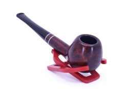 Şahin Kırmızı Yıldız Billiard 9mm Filtreli Ebonit Saplı Pipo 237060-103 Model 1