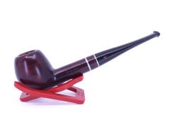 Şahin Kırmızı Yıldız Billiard 9mm Filtreli Ebonit Saplı Pipo 237060-103 Model 2