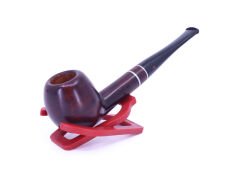 Şahin Kırmızı Yıldız Billiard 9mm Filtreli Ebonit Saplı Pipo 237060-103 Model 2