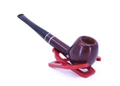 Şahin Kırmızı Yıldız Billiard 9mm Filtreli Ebonit Saplı Pipo 237060-103 Model 2