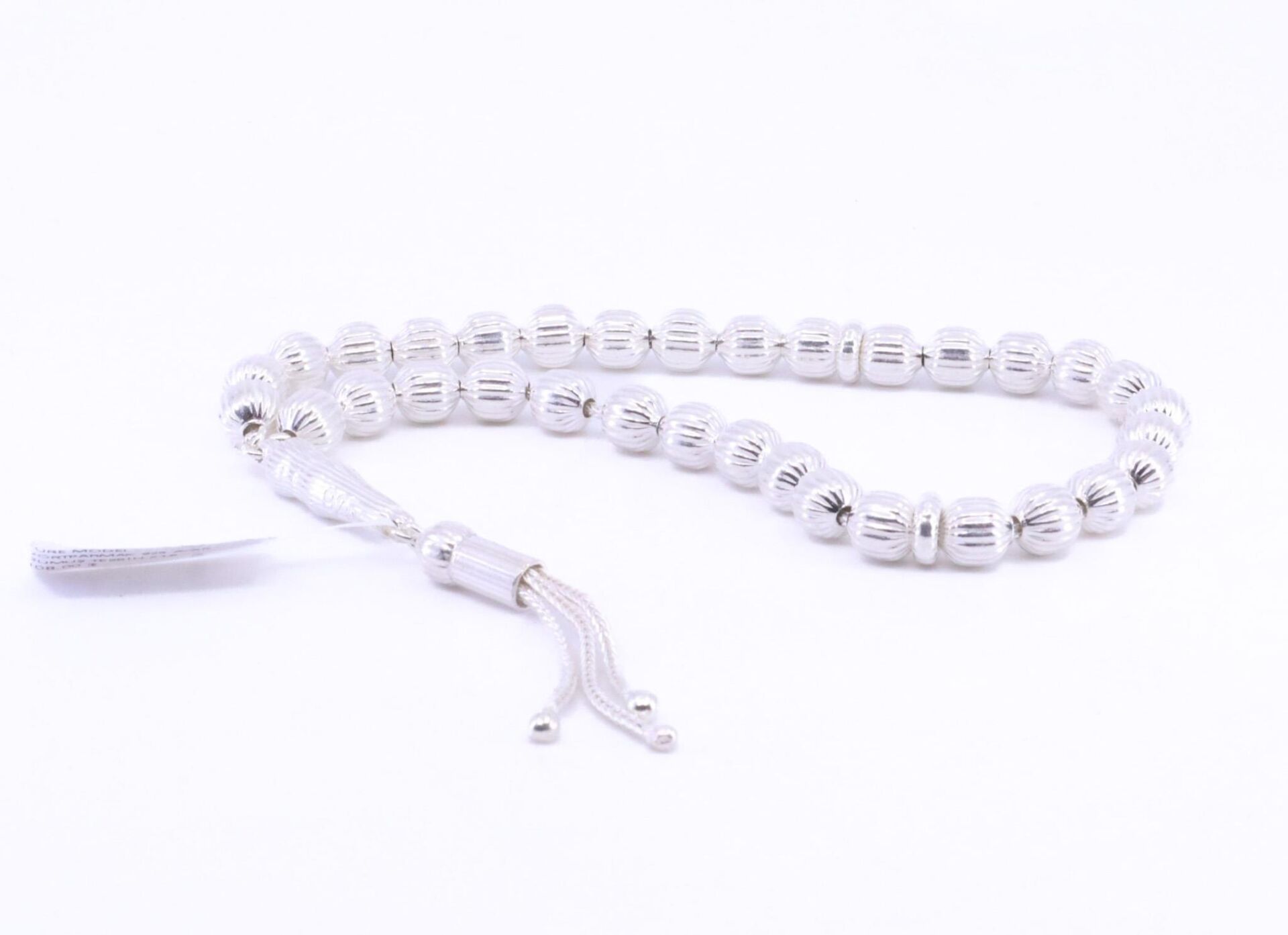 Küre Model 925 Ayar Dörtparmak Gümüş Tesbih