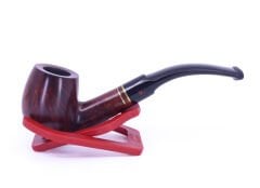 Şahin Kırmızı Yıldız Bent Apple 6mm Filtreli Ebonit Saplı Pipo 237101-113