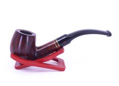 Şahin Kırmızı Yıldız Bent Apple 6mm Filtreli Ebonit Saplı Pipo 237101-113