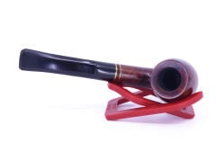 Şahin Kırmızı Yıldız Bent Apple 6mm Filtreli Ebonit Saplı Pipo 237101-113