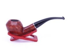 Şahin Kırmızı Yıldız Bent Rhodesian 9mm Filtreli Ebonit Saplı Pipo 237026-145