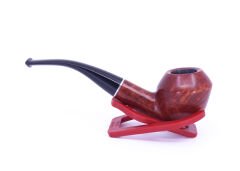 Şahin Kırmızı Yıldız Bent Rhodesian 9mm Filtreli Ebonit Saplı Pipo 237026-145