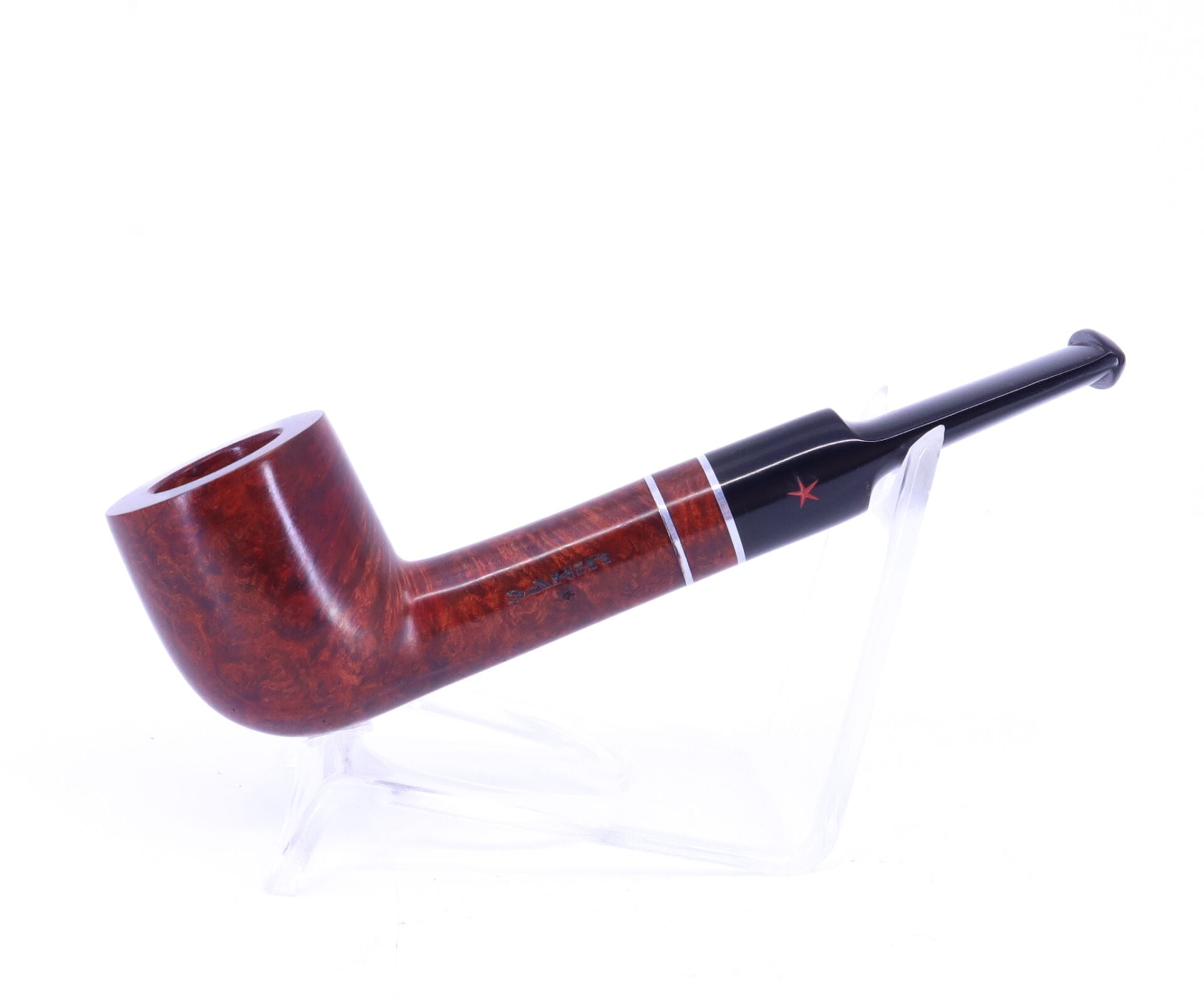Şahin Kırmızı Yıldız Billiard  9mm Filtreli Ebonit Saplı Pipo 237071-105