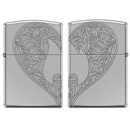 Zippo Heart Armor Çakmak 2 Li