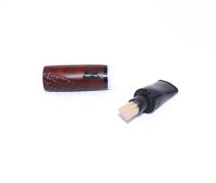 Pipsan Toscanello Backwoods Ağızlık Gravürlü Kahverengi - Siyah/Beyaz Şeritli 1905