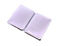 Metal Slim  Slender  Touch Sigara Tabakası Parlak Gümüş Renk