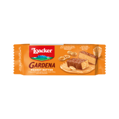 Loacker Gardena Peanut Butter - Çikolata Kaplamalı Yer Fıstığı Ezmesi Kreması Dolgulu Çıtır Gofret 38 g (3 ADET)