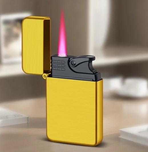 Silvio Monetti Küçük Boy Puro Çakmağı Antik Sarı Renk