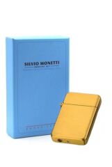 Silvio Monetti Küçük Boy Puro Çakmağı Antik Sarı Renk