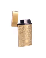 Metal Puro Çakmağı Gold - Gravür İşleme Gövde Tek Torch Jet Alev
