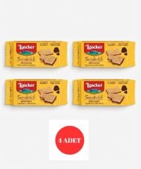 Loacker Sandwich Chocolate - Çikolatalı Krema Dolgulu Çıtır Gofret 25 g (4 ADET)