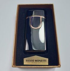Silvio Monetti USB Şarjlı Elektrikli-Gazlı Çakmak.