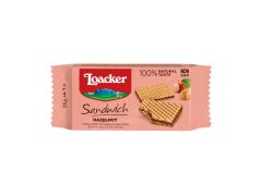 Loacker Sandwich Hazelnut - Fındıklı Krema Dolgulu Çıtır Gofret 25 g (4 ADET)