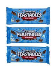 Mr Beast Feastables Milk Crunch - Pirinç Patlaklı Sütlü Çikolata 60 gr (3 ADET)