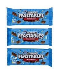 Mr Beast Feastables Milk Crunch - Pirinç Patlaklı Sütlü Çikolata 60 gr (3 ADET)