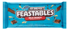Mr Beast Feastables Milk Crunch - Pirinç Patlaklı Sütlü Çikolata 60 gr (3 ADET)