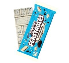 Mr Beast Feastables Cookies & Creme Kakao Kreması Aromalı Dolgulu ve Kurabiye Parçacıklı Beyaz Çikolata 60 g (3 ADET)