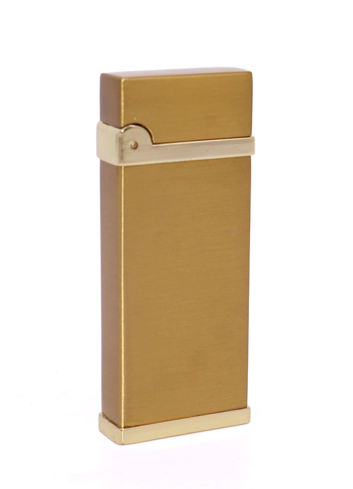 Metal Puro Çakmağı Brushed Gold - Tek Torch Jet Alev