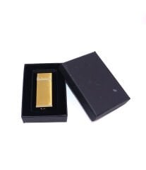 Metal Puro Çakmağı Brushed Gold - Tek Torch Jet Alev